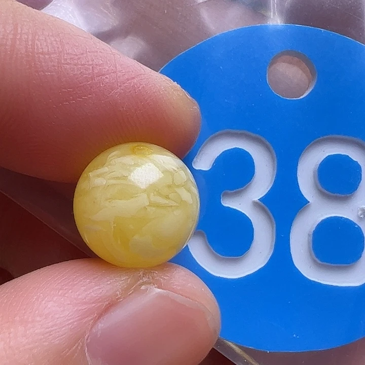 蜜蜡未镶嵌珠宝奇石11mm花粉