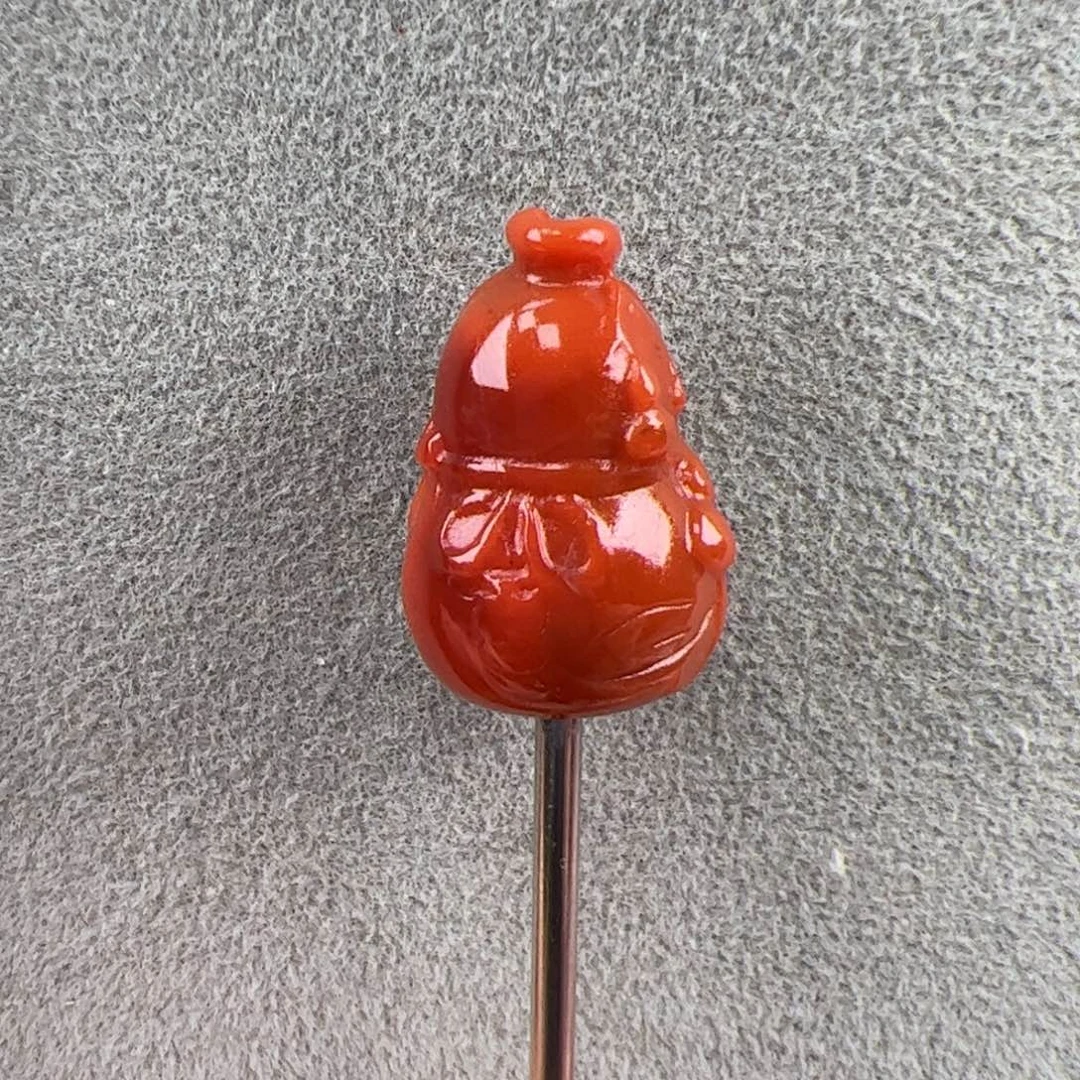未镶嵌（通孔葫芦19*13）南红玛瑙