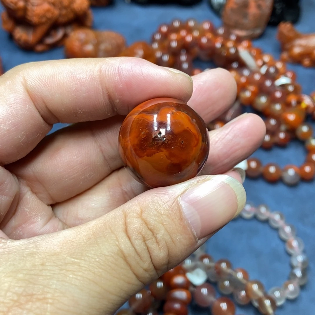 南红玛瑙未镶嵌配饰27mm