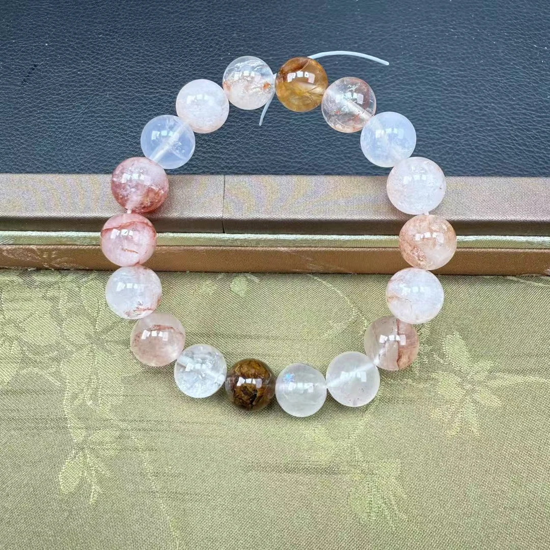 青春设计款红胶花手串---Z004 多样性发其一