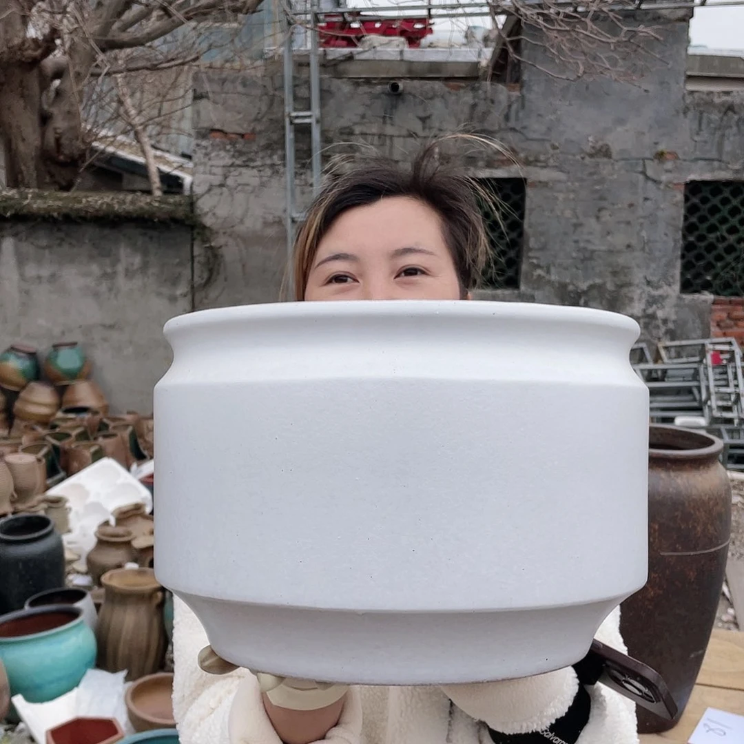 红陶王嫂花盆0125-43