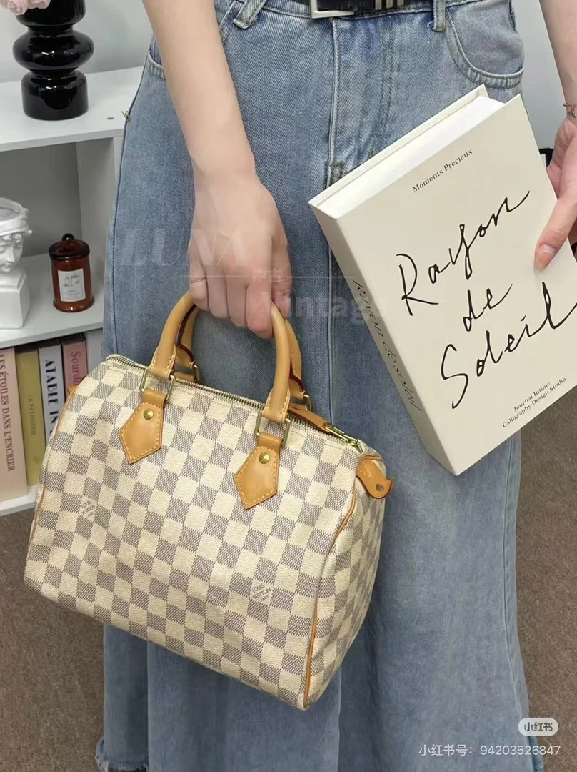 LouisVuitton/路易威登 手提包 白色棋盘格25 mx7131/2503