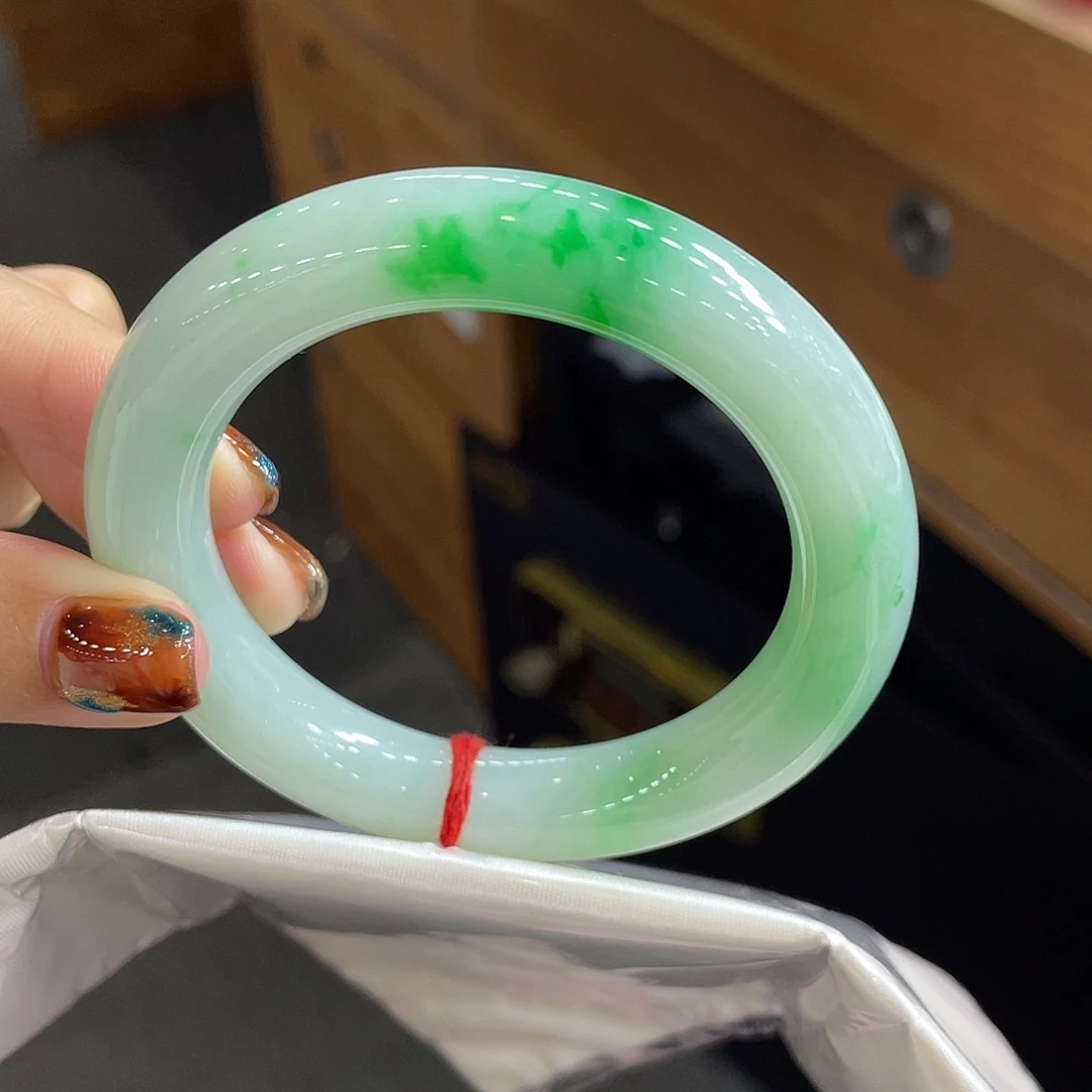 翡翠未镶嵌手镯47号