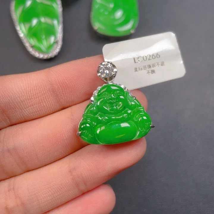 【闪购商品】颈饰银S925镶嵌翡翠翡翠