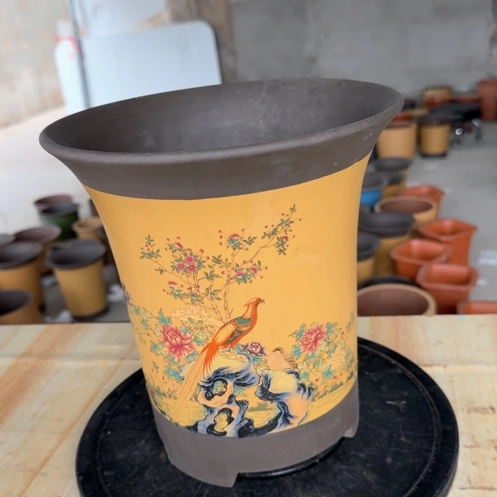 紫砂紫砂花盆s c b b