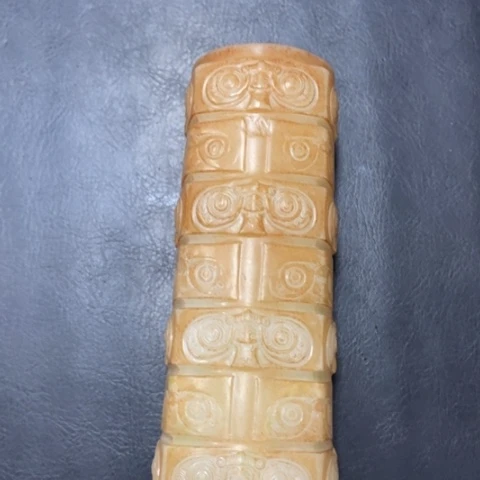 白玉菩提吊坠摆件