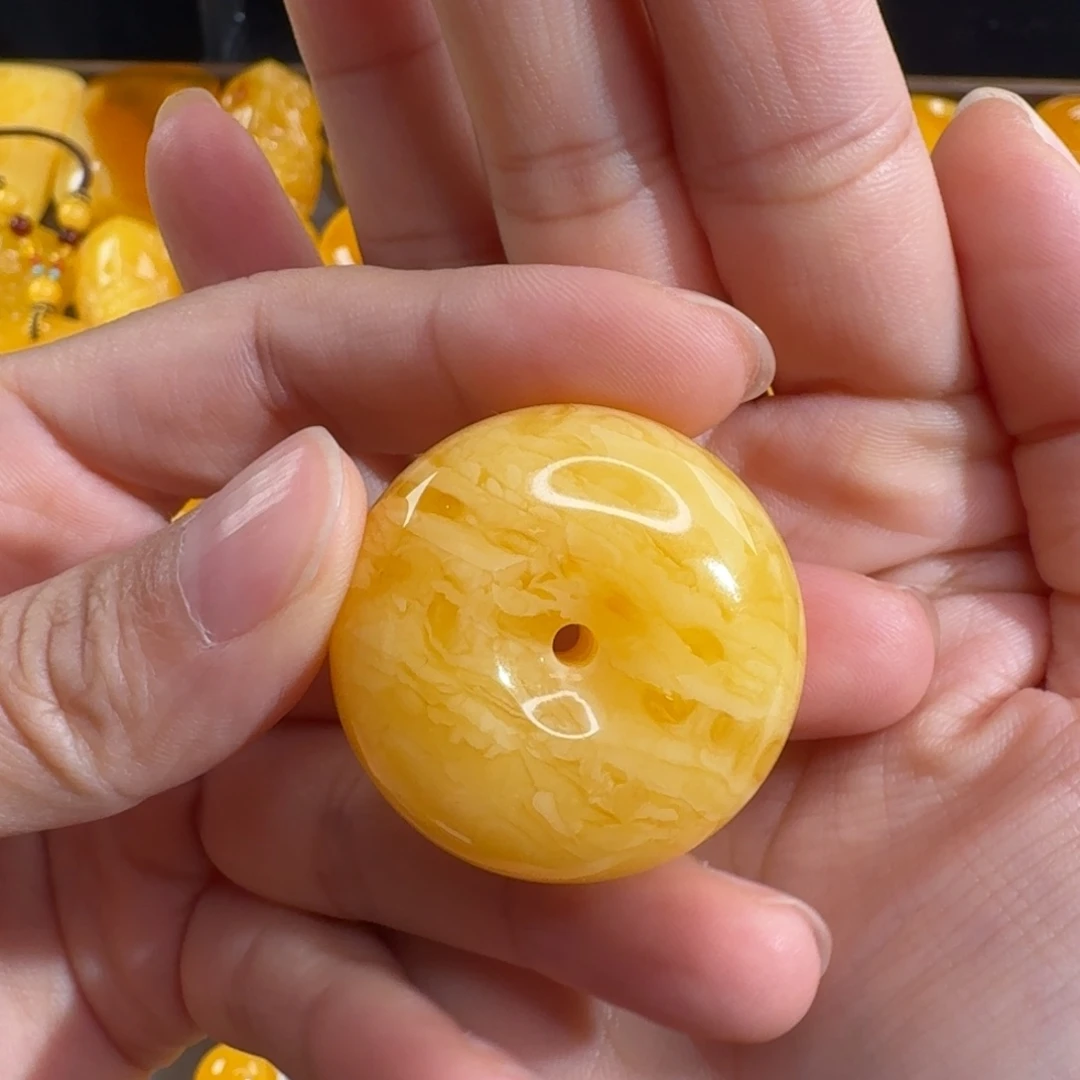 蜜蜡毛衣链未镶嵌