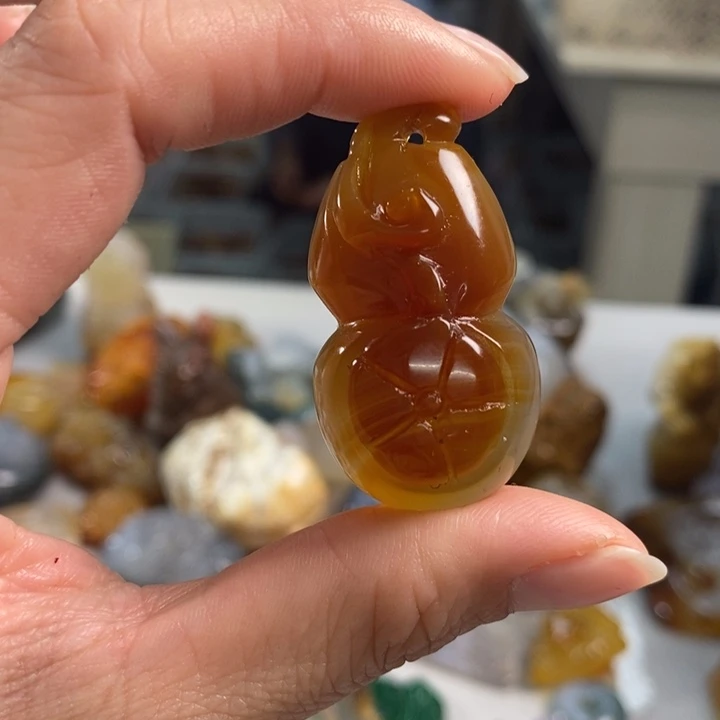 玛瑙/玉髓吊坠(不含链)未镶嵌