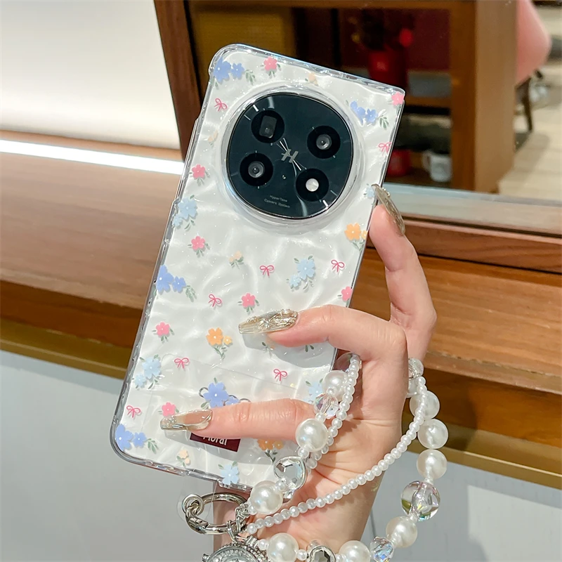 女款小碎花适用oppofindn5手机壳华为pocket2折叠小米荣耀保护套