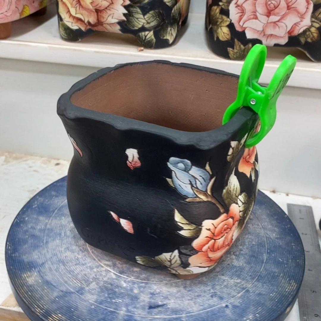 紫砂花盆P***y水晶花盆126