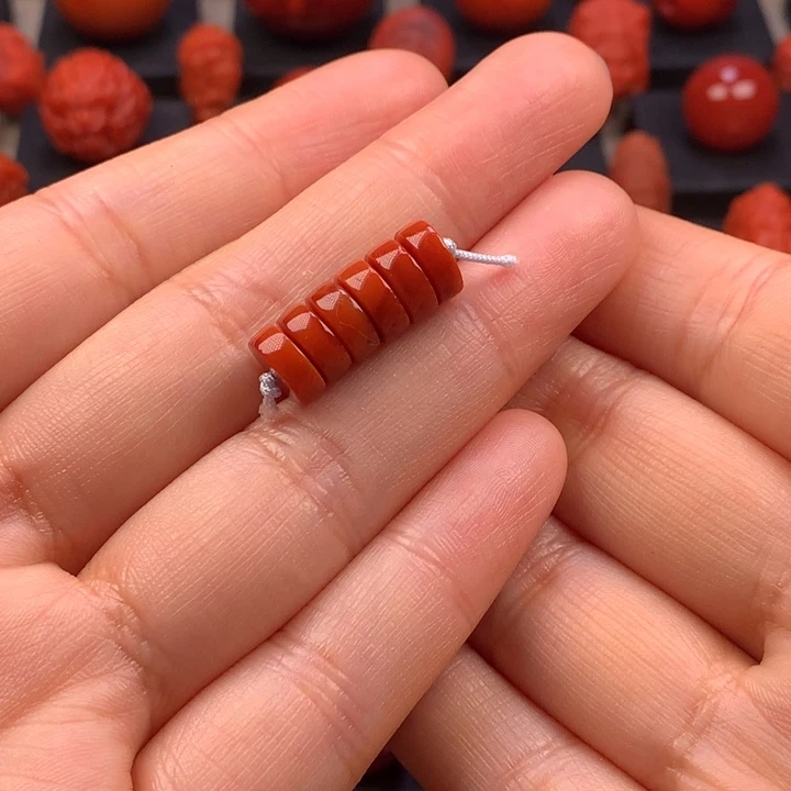 南红玛瑙未镶嵌药片隔片8×3