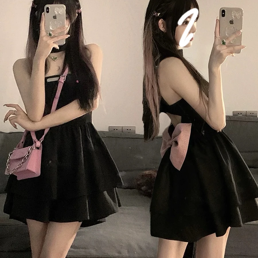 【女主角】重工蝴蝶 抹胸连衣裙女
