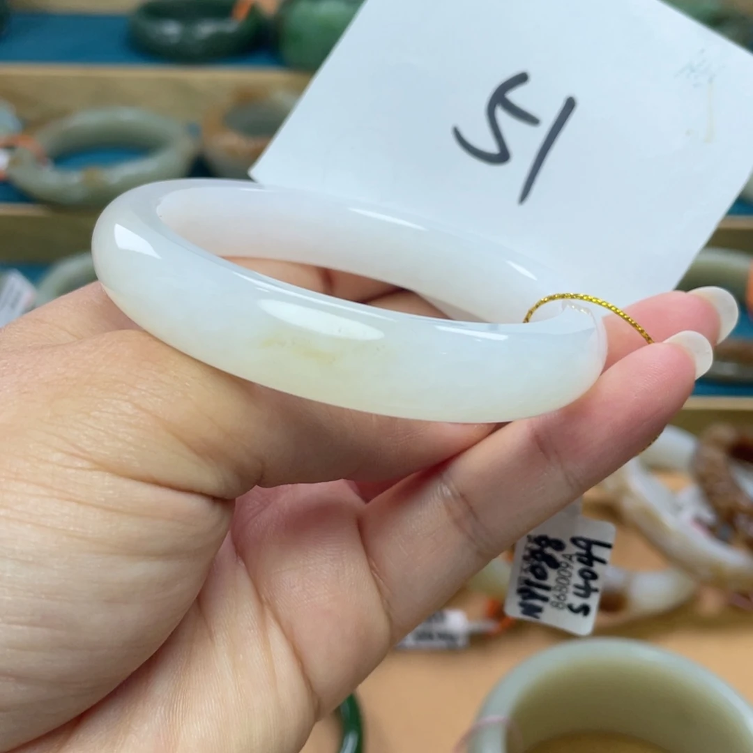 未镶嵌手镯和田玉圈口58
