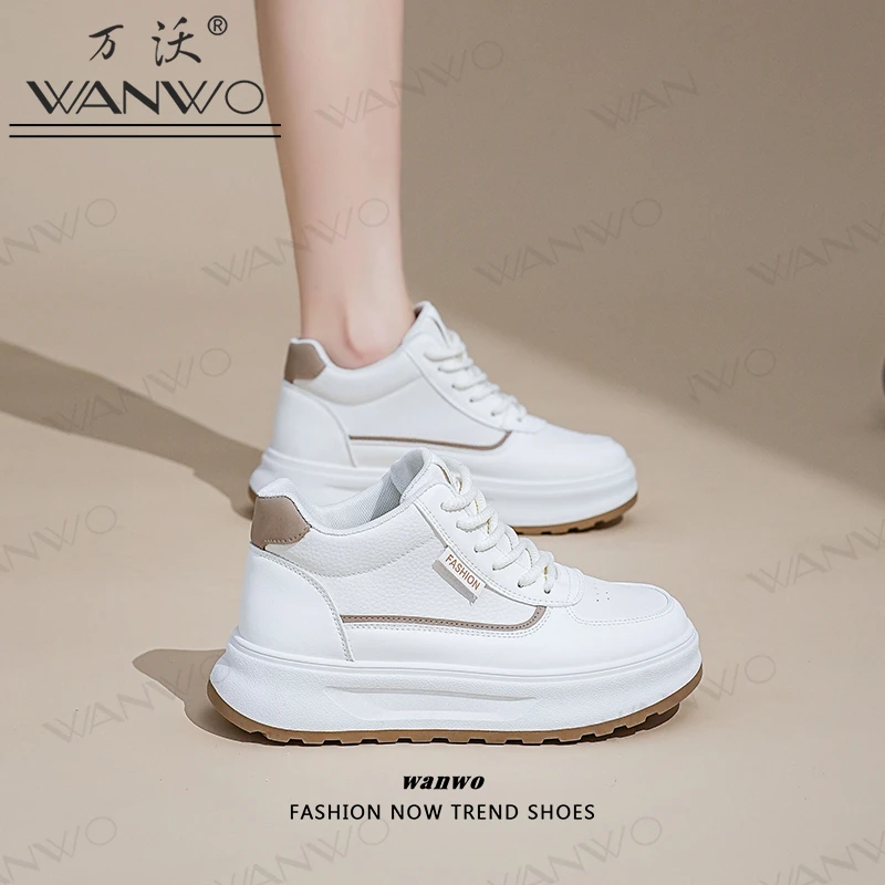 【中帮/低帮】厚底小白鞋2025春秋季新款女爆款单鞋百搭运动休闲鞋