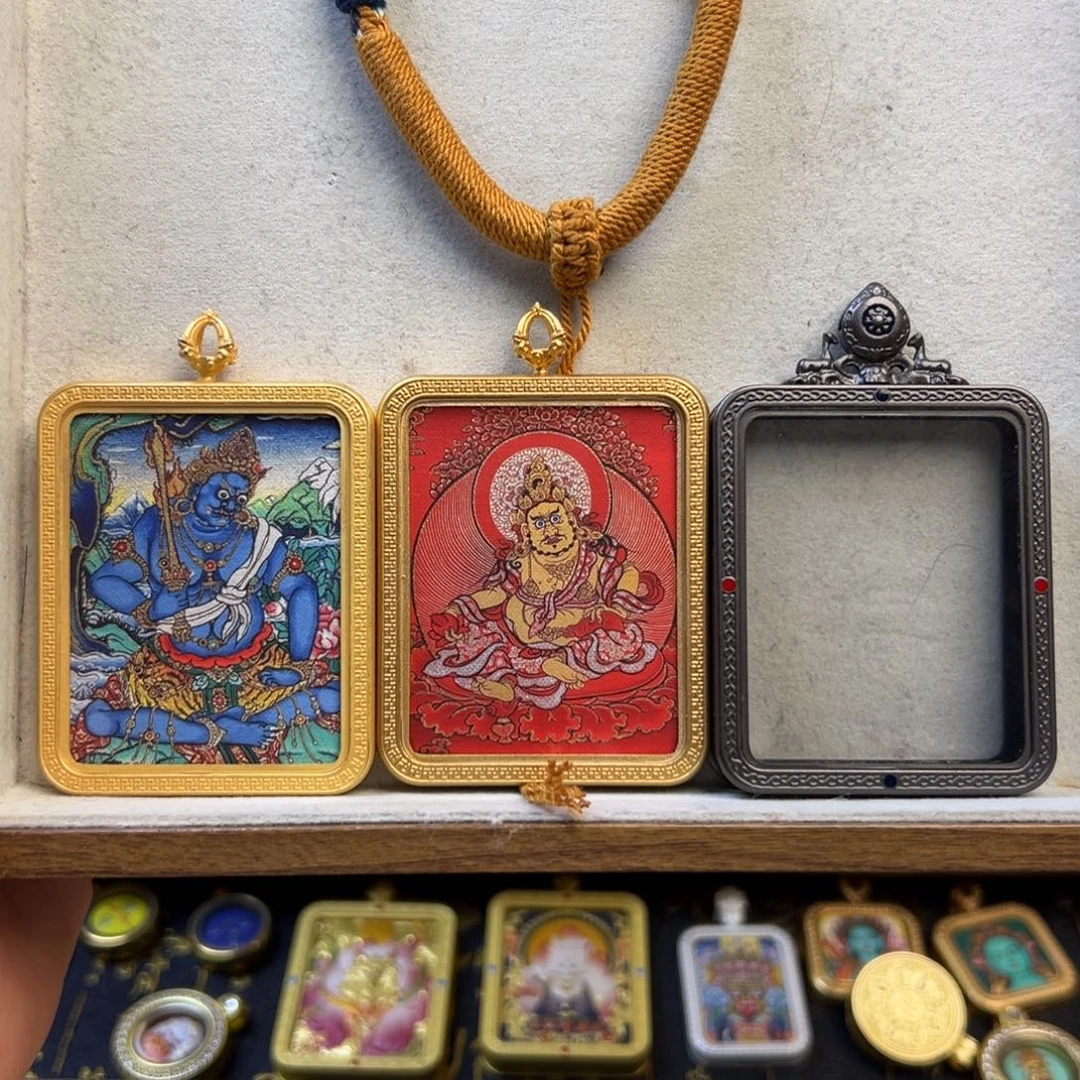 咣***咣吊坠双面定制不动明王➕黄财神