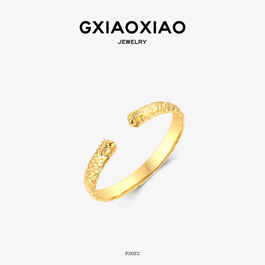 G XIAOXIAO 法式高级设计款复古百搭鸢尾花手镯 F20Z2新年礼物