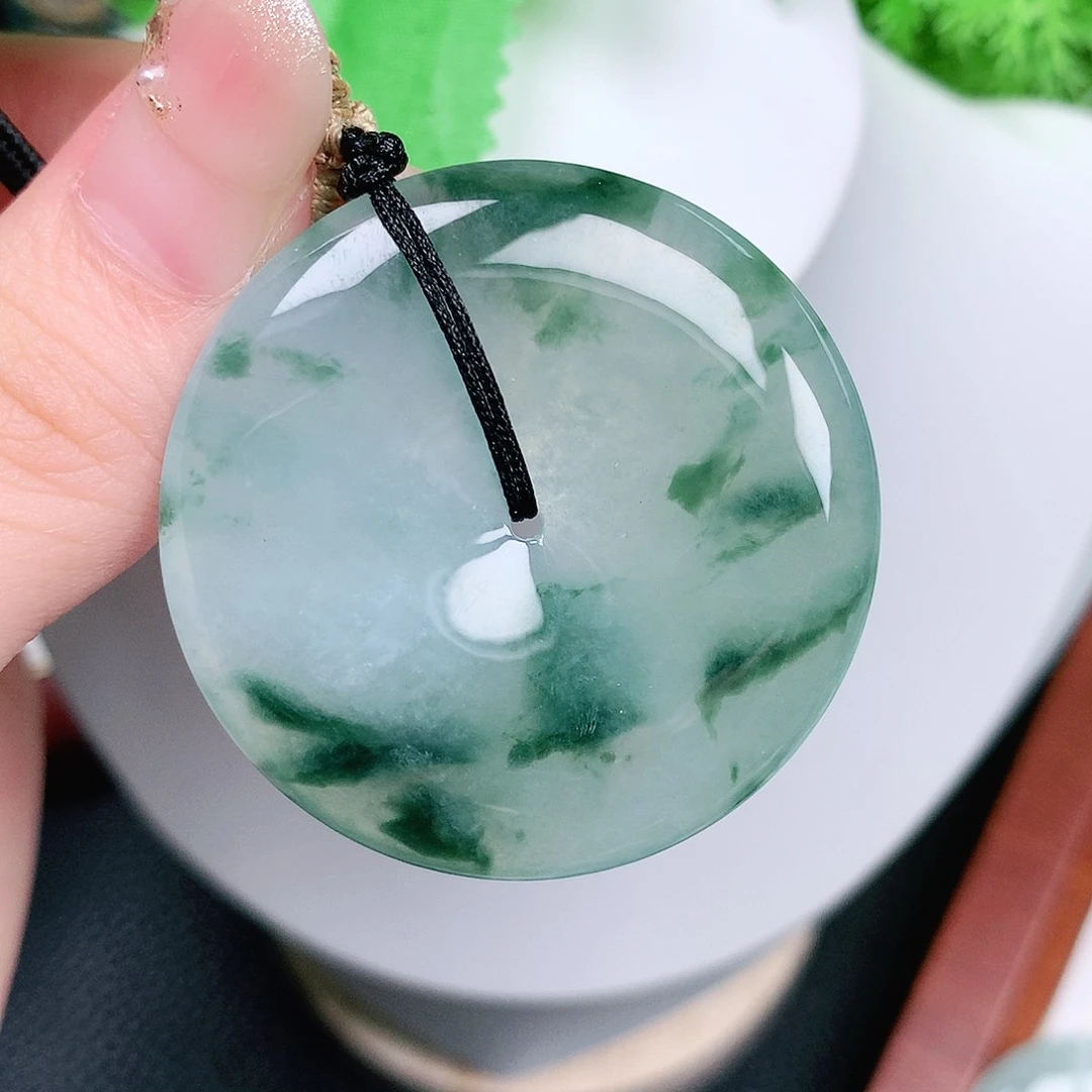 翡翠未镶嵌颈饰平安40.2-6