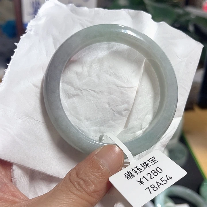 @***宝翡翠未镶嵌手镯纯天然缅甸翡翠手镯