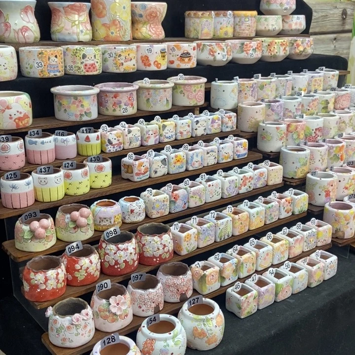 小美手绘，紫砂陶手绘精工手刻