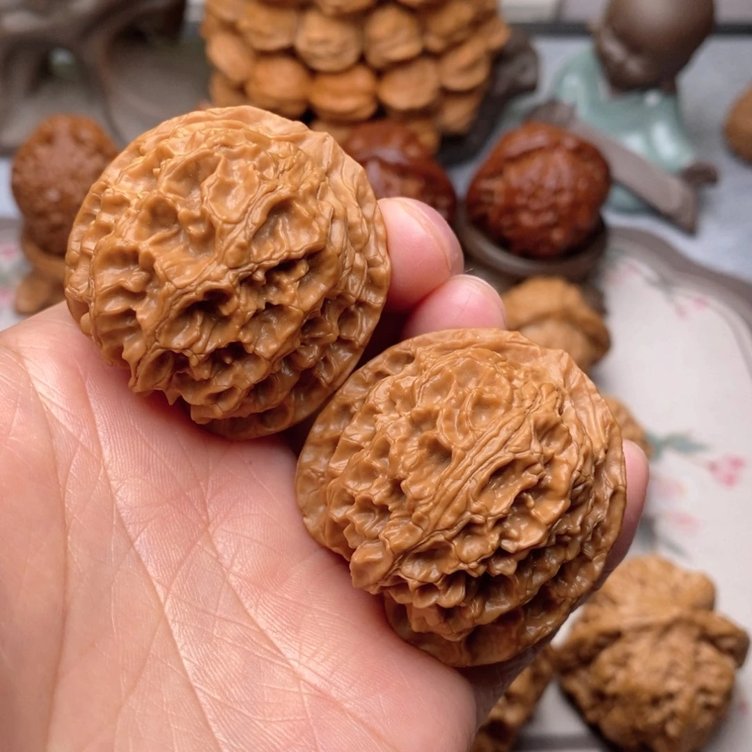 【闪购商品】文玩核桃把件苹果41