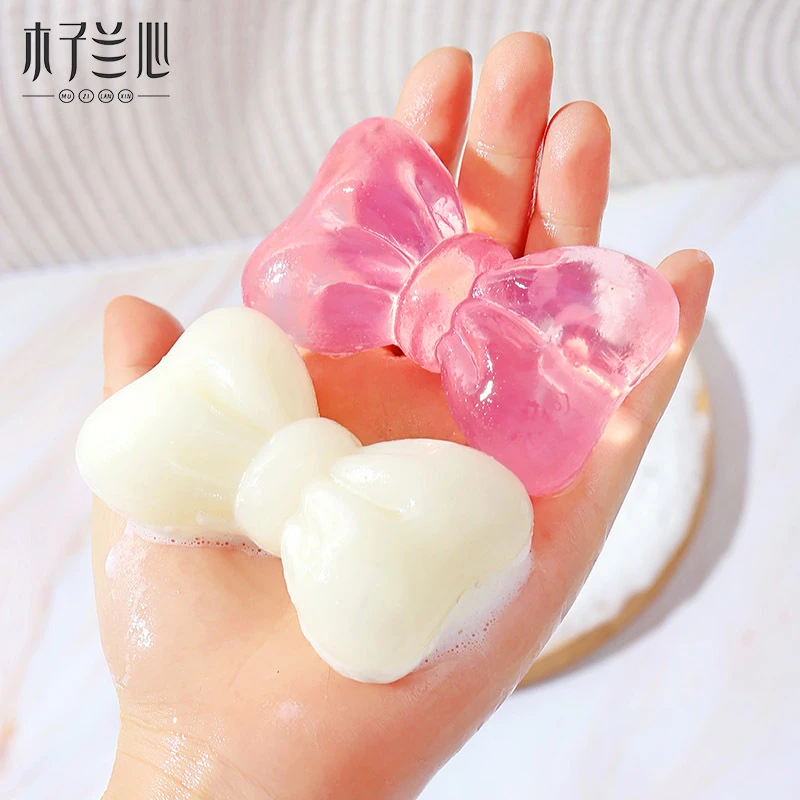 蝴蝶结皂手工皂羊脂皂留香氛皂玫瑰洗脸沐浴皂清洁