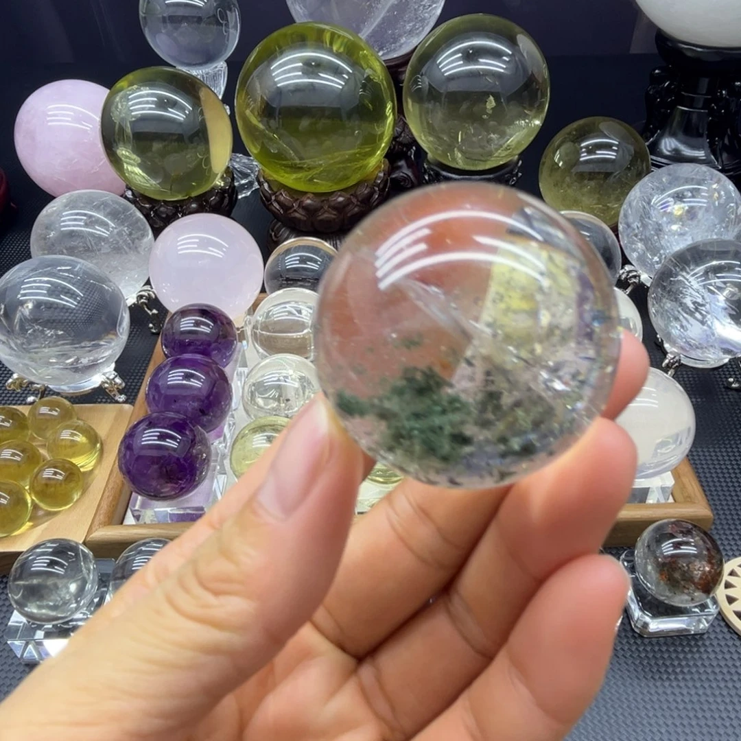 水晶未镶嵌珠宝半成品4.2公分