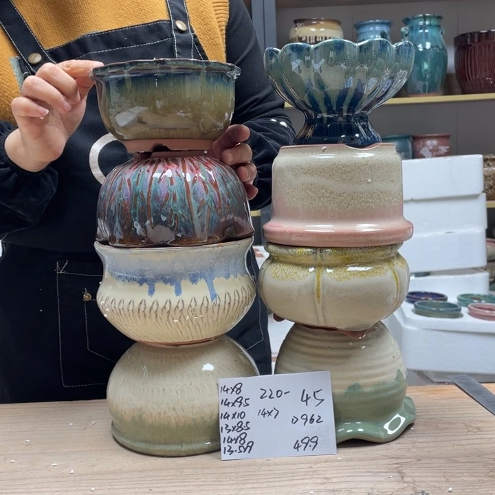 紫砂花盆多肉花盆微瑕45