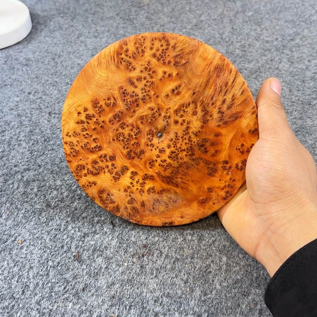 崖柏黄金底爆满瘤 平安扣和氏璧 孤品