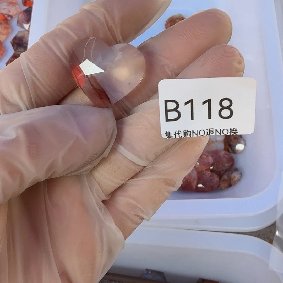 烟晶手链未镶嵌平**生花