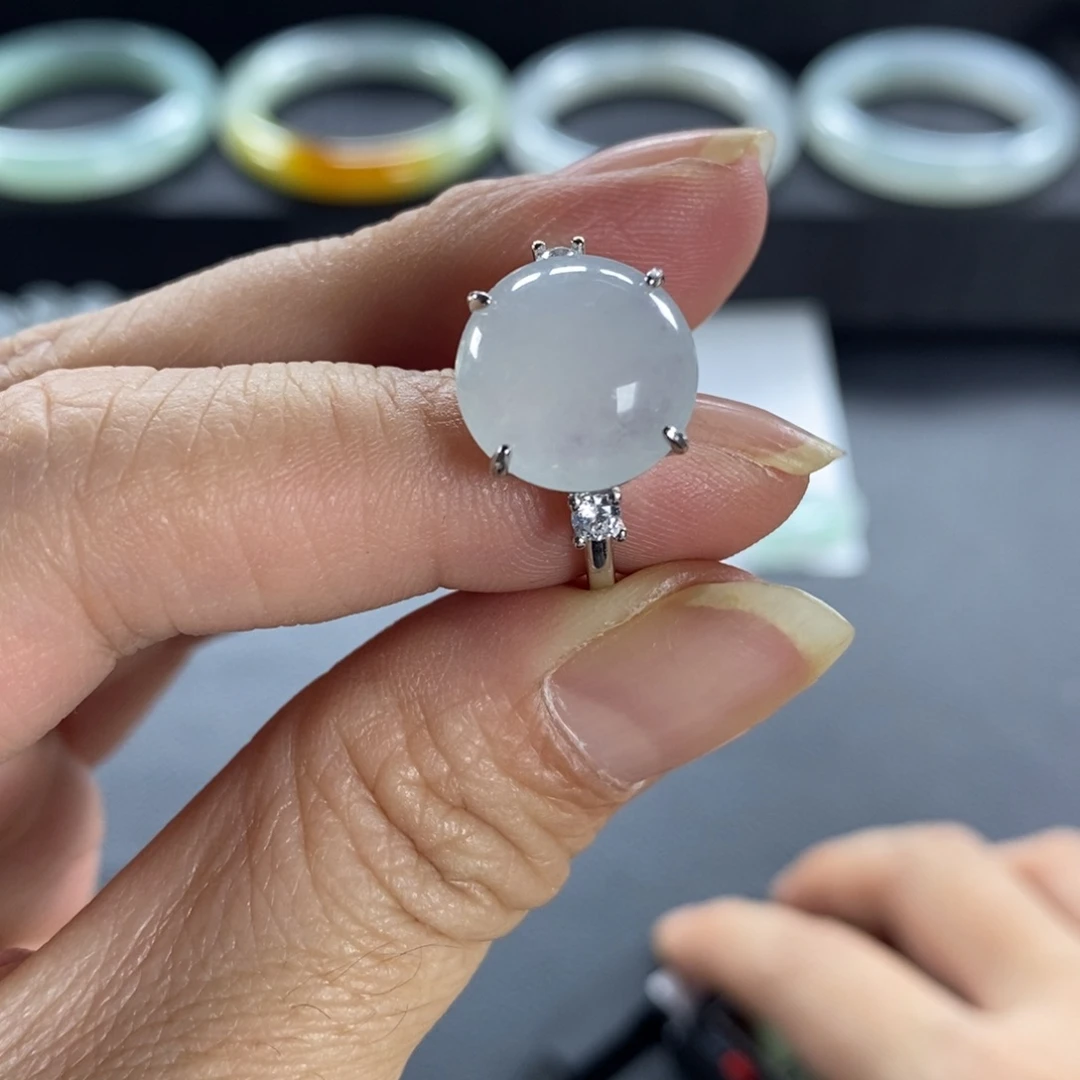 翡翠未镶嵌戒指天然翡翠