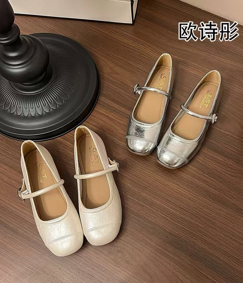 【主播专属】法式绝美蝴蝶结浅口百搭一脚蹬软底玛丽珍女单鞋311