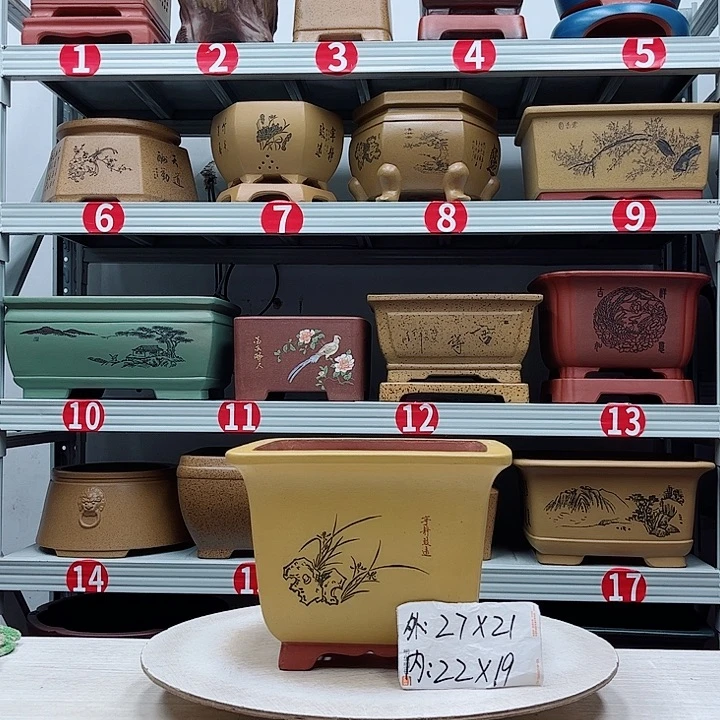 紫砂花盆紫砂花盆