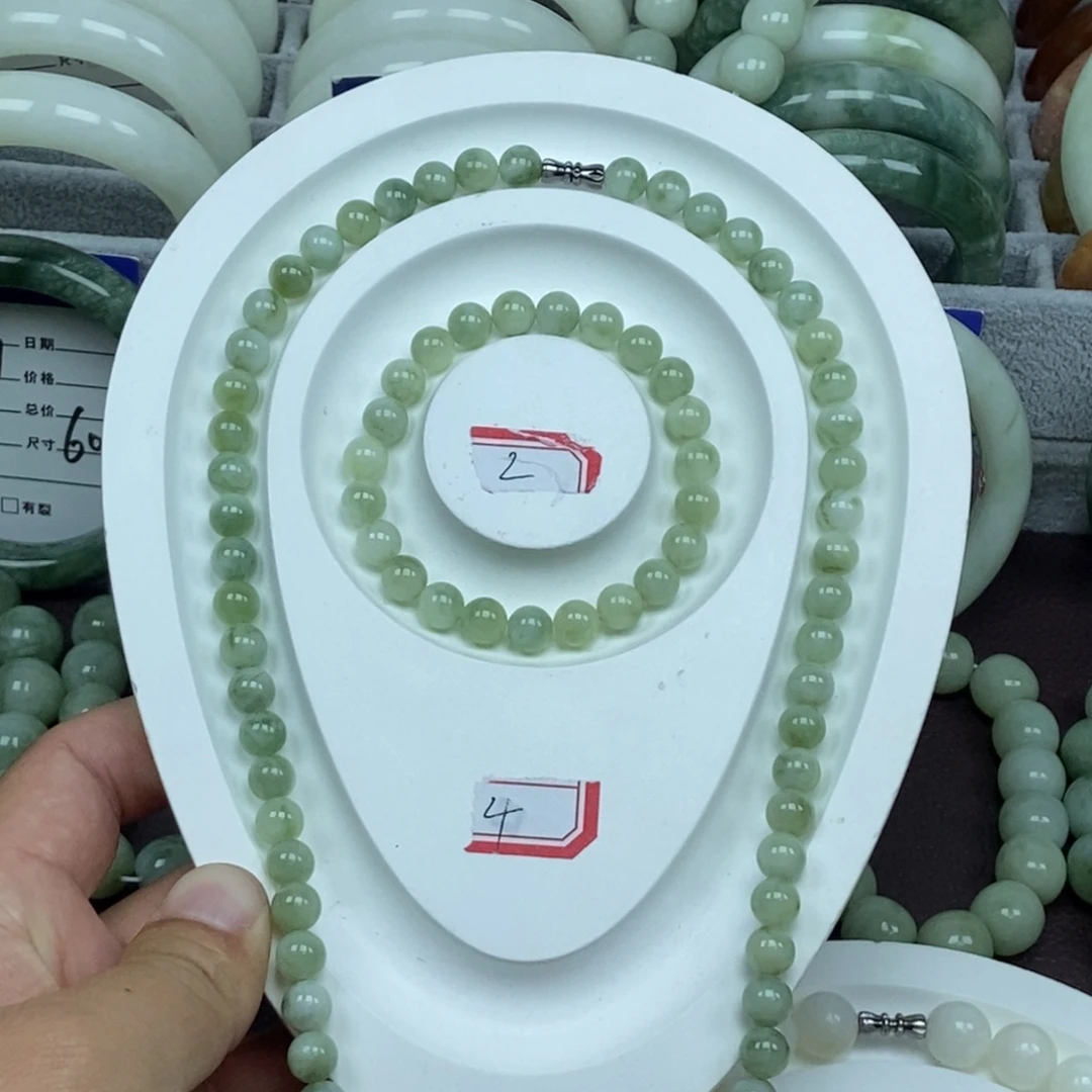 蛇纹石玉未镶嵌手链