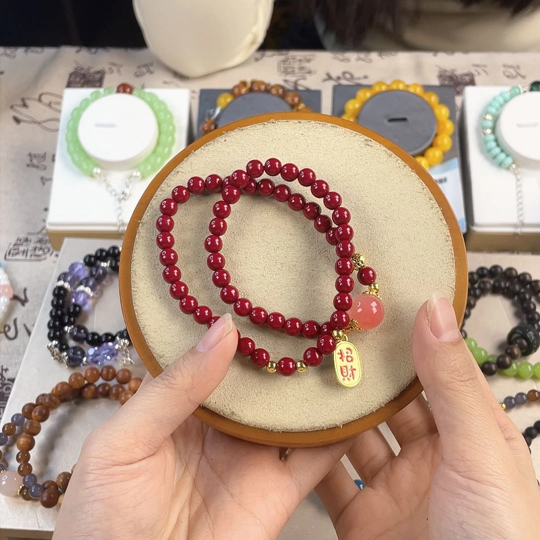 针钠钙石手饰银S925镀金镶嵌