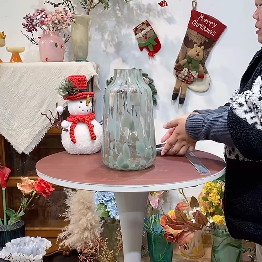 原色口6高24瑕疵花瓶