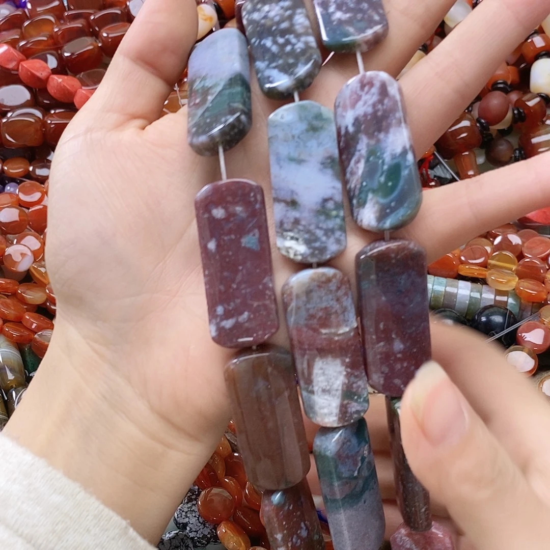 玛瑙/玉髓未镶嵌珠宝半成品玛瑙手牌一条