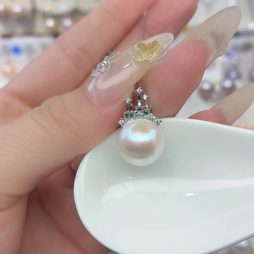 合金淡水珍珠颈饰F