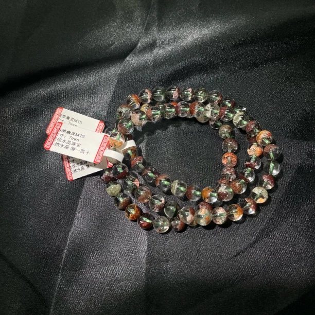 M15天然原色四季幽灵单圈手串/多样性发其一