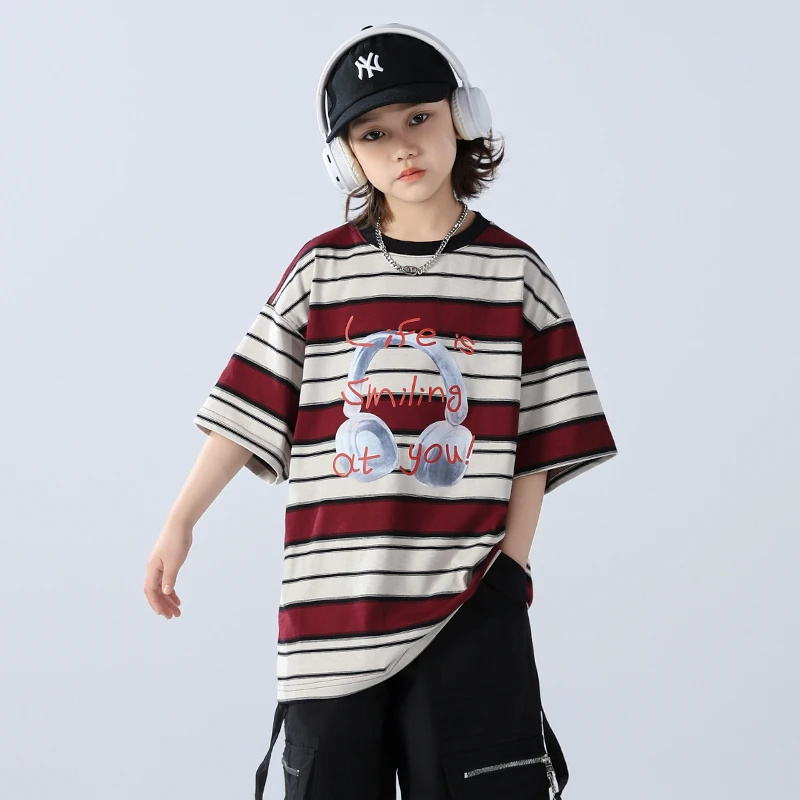 【2025夏款上新】男童短袖儿童洋气宽松夏季薄款半袖T恤中大童韩版