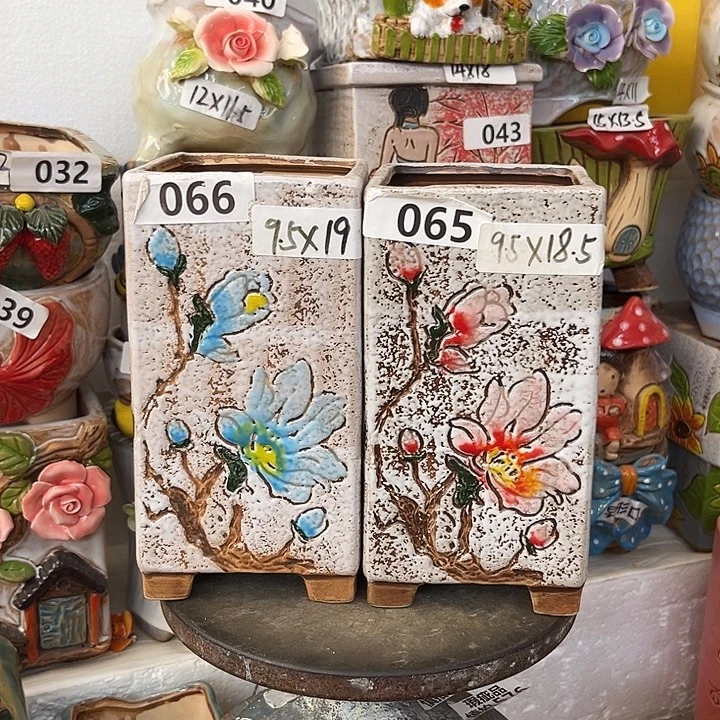 粗陶材质多肉花盆
