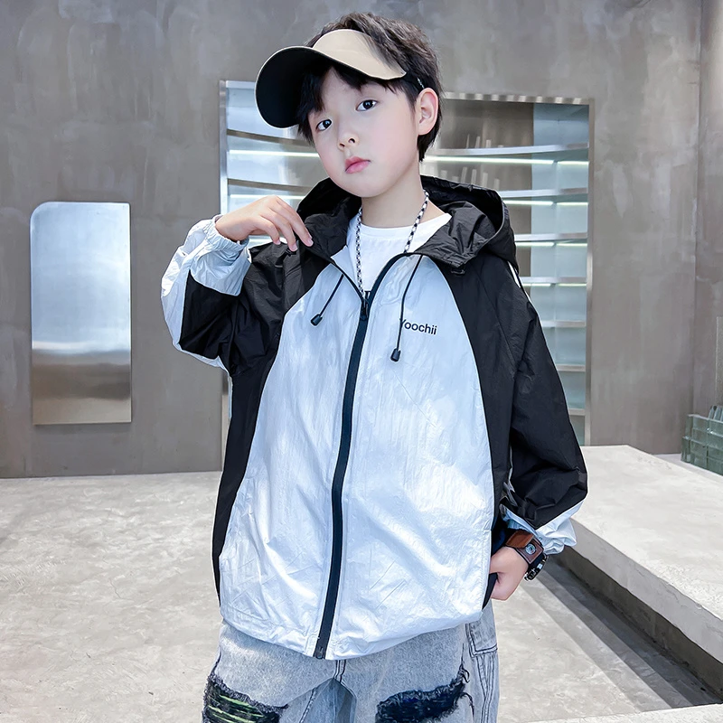 男童防晒衣夏季薄款6-12岁潮款儿童防晒服中大童男孩夏装透气外套