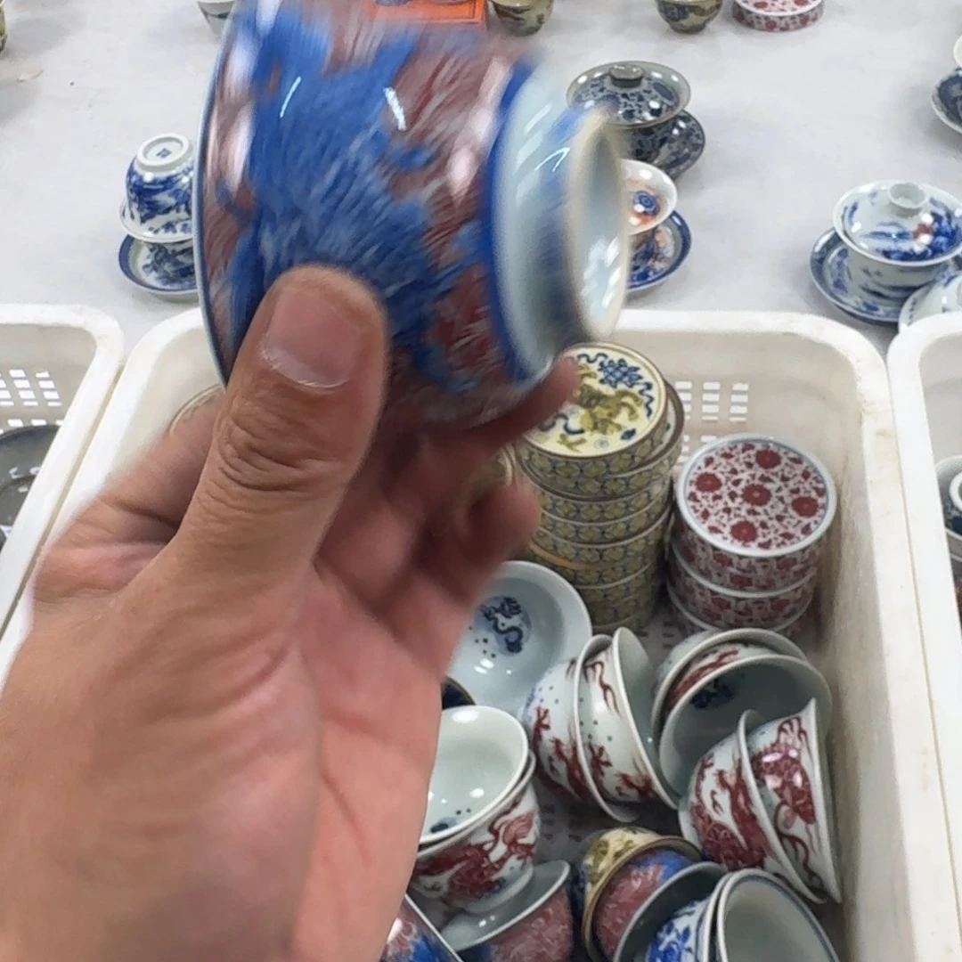摆件麒麟踏浪中号压手杯微瑕