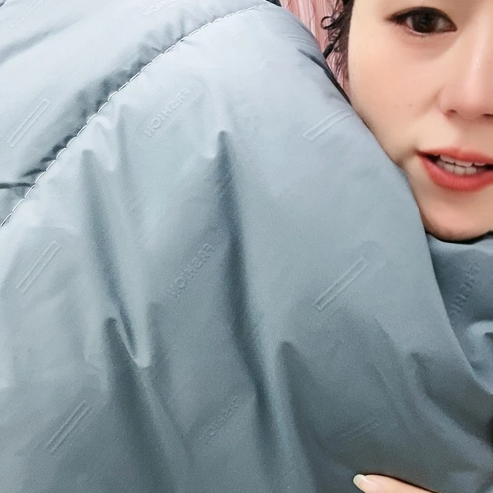 冬款冲锋衣压花灰