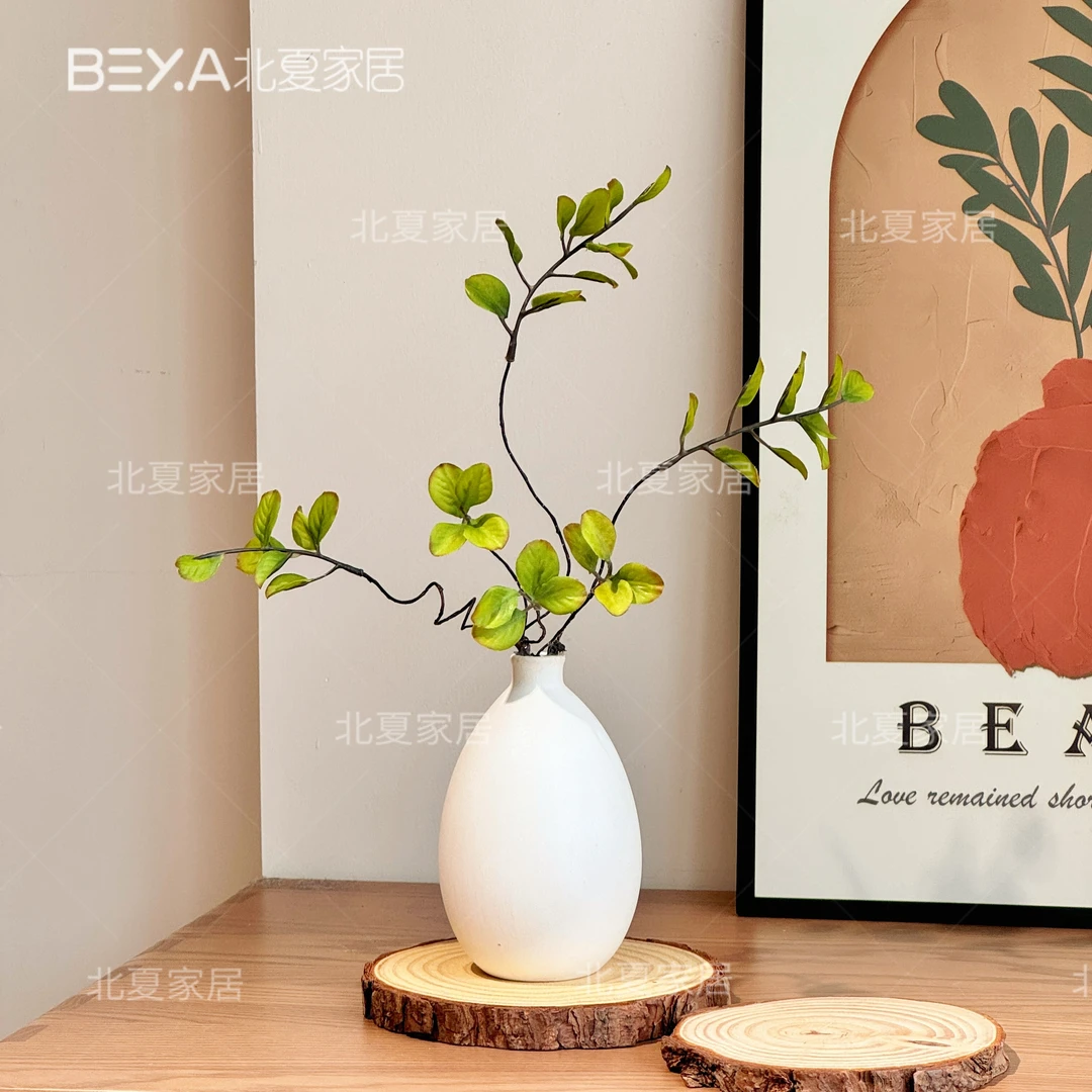 侘寂风仿真花假花摆设高级感逼真枫叶干花客厅餐桌仿真装饰假花