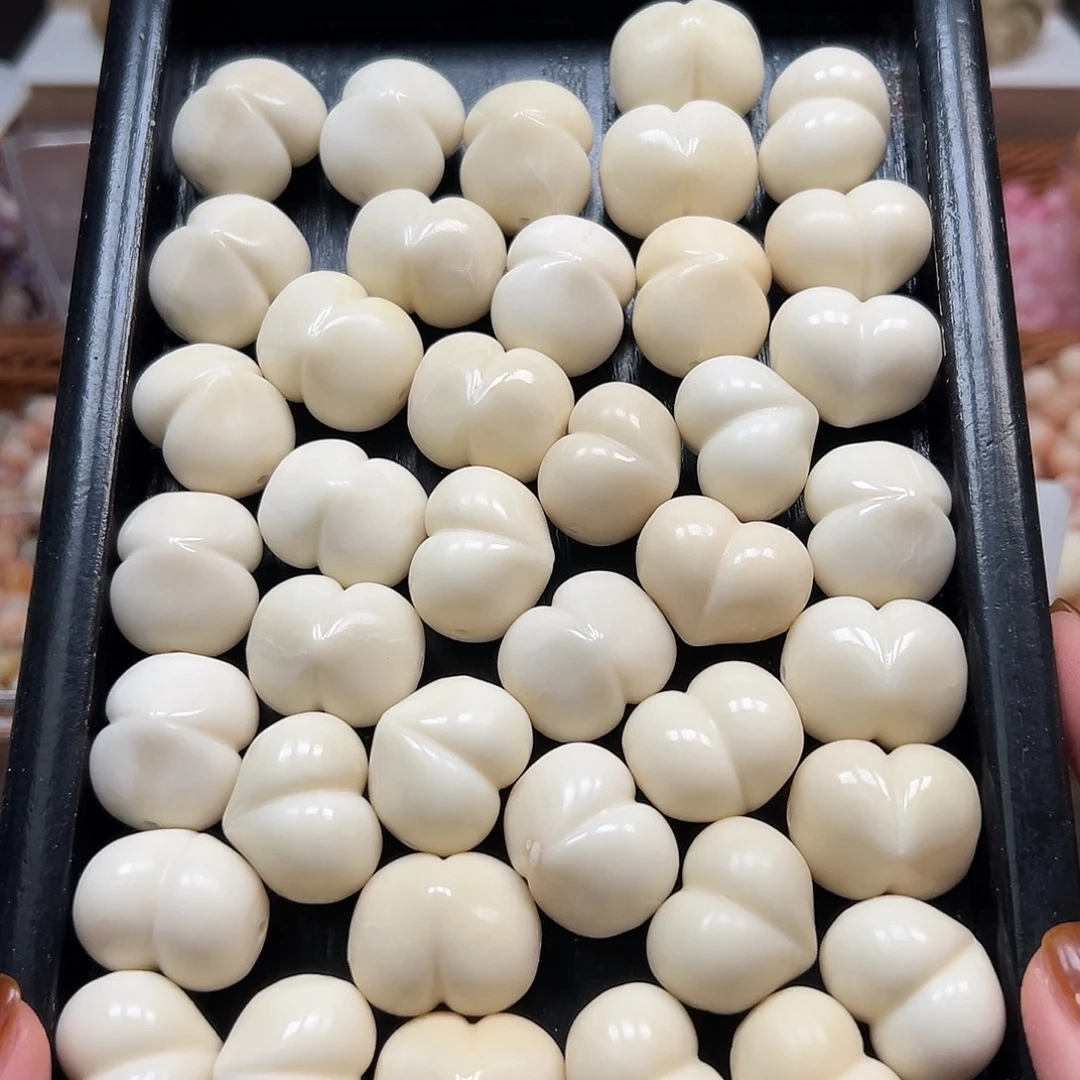 手串菩提根/象牙果瑕疵卡26左右屁桃10颗