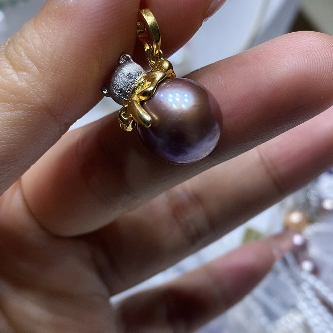 淡水珍珠耳钉未镶嵌