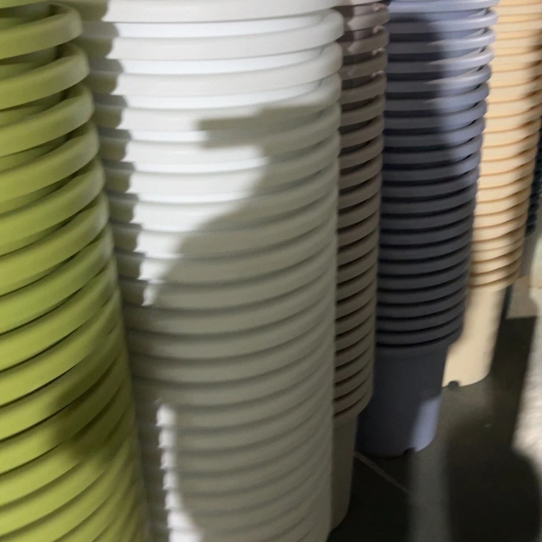 四季8号盆的盆5个盆米黄色的盆