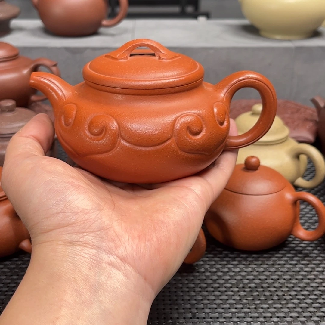 紫砂茶壶西*紫砂紫砂红降坡