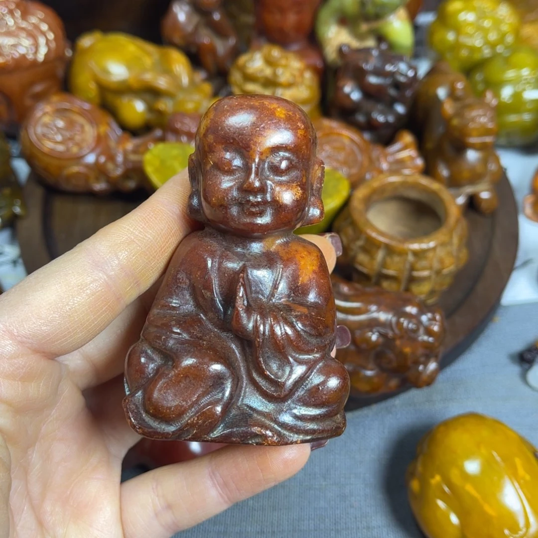 蛇纹石玉合金颈饰