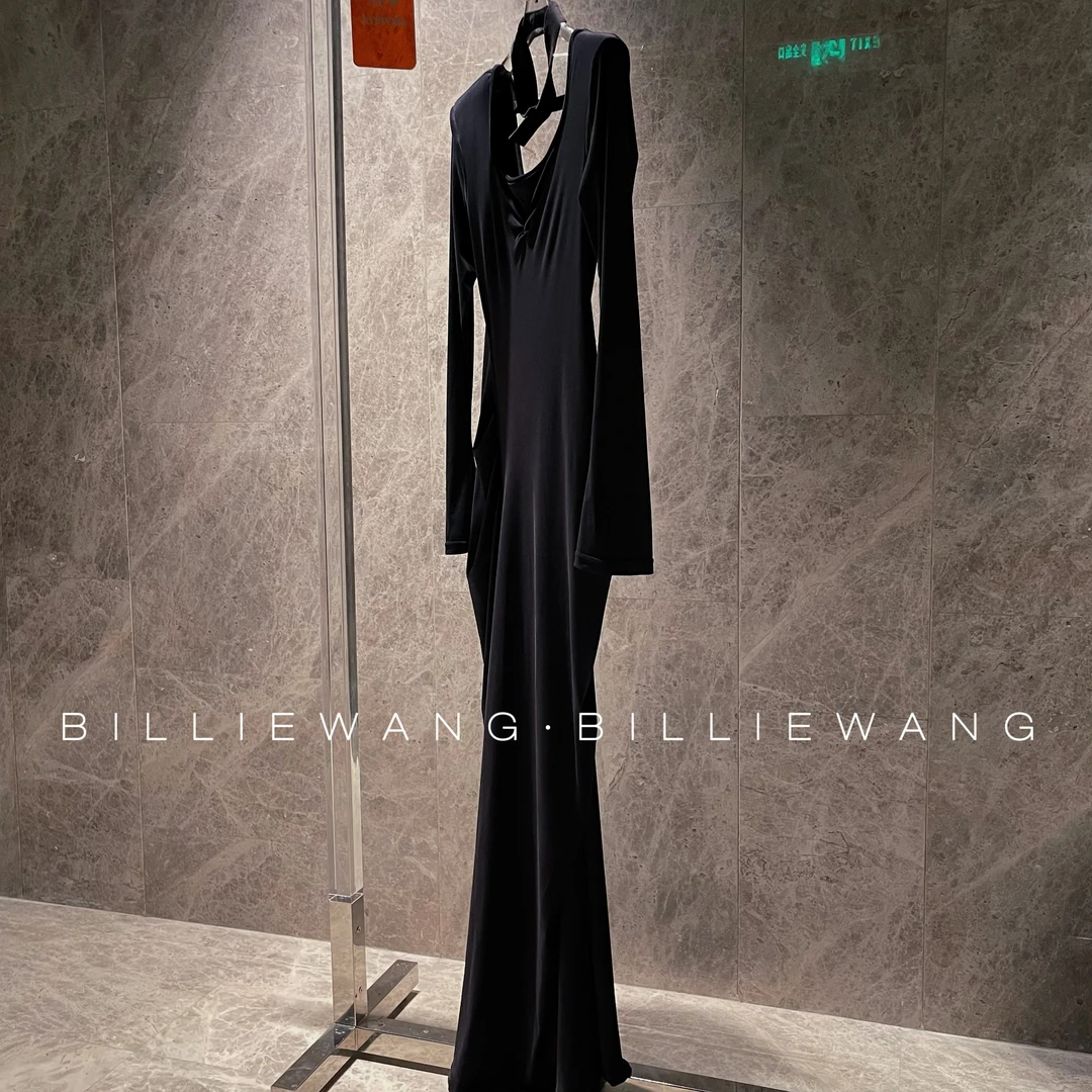 BW独立设计师高定系列｜极细绒多穿垂感气质连衣裙